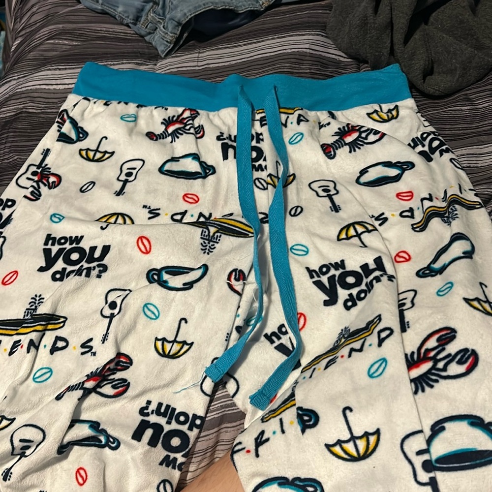 Friends theme pajama pants